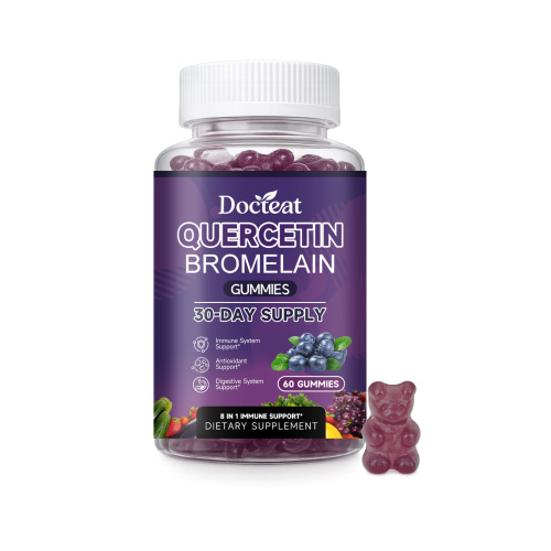 Docteat 槲皮素菠萝蛋白酶软糖 植物成分温和护理身体膳食补充