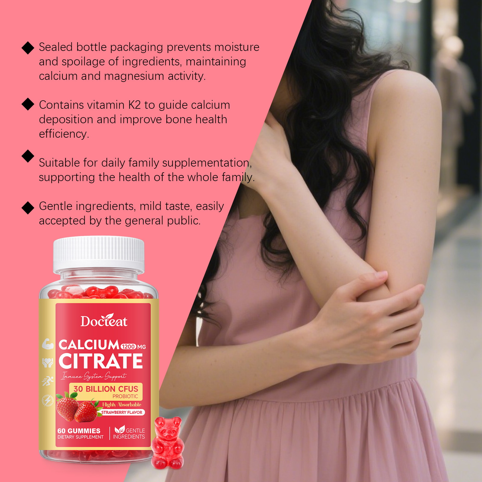 Calcium Citrate Gummies For Bone Support And Relaxation_voghion.com