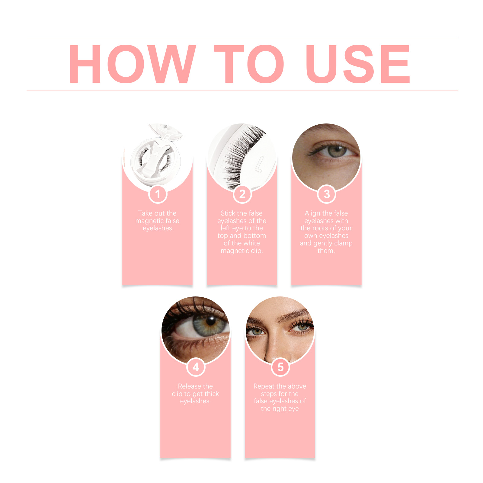 Magnetic Eyelashes Set Natural Fluffy Lightweight Easy To Apply_voghion.com