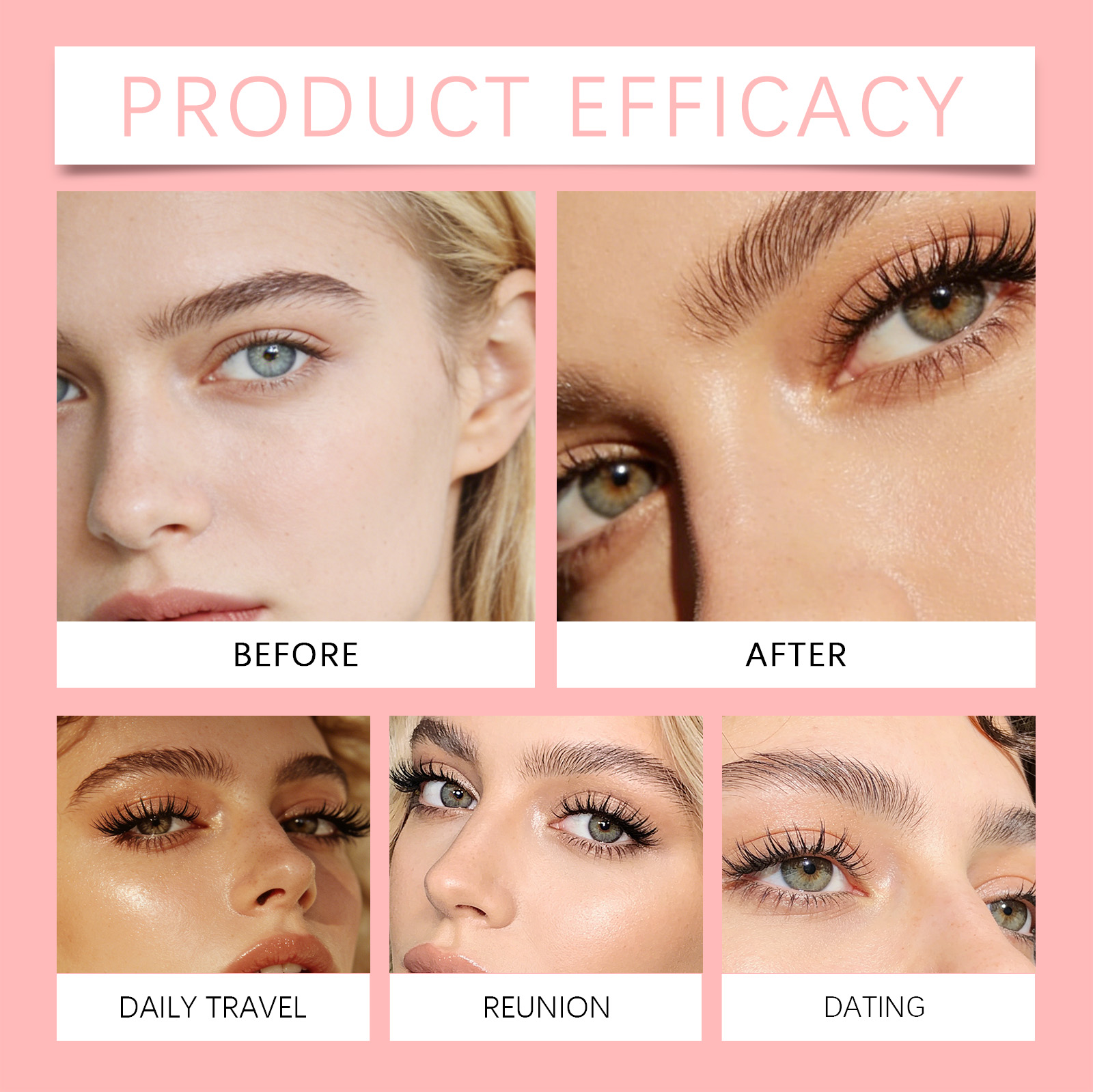 Magnetic Eyelashes Set Natural Fluffy Lightweight Easy To Apply_voghion.com