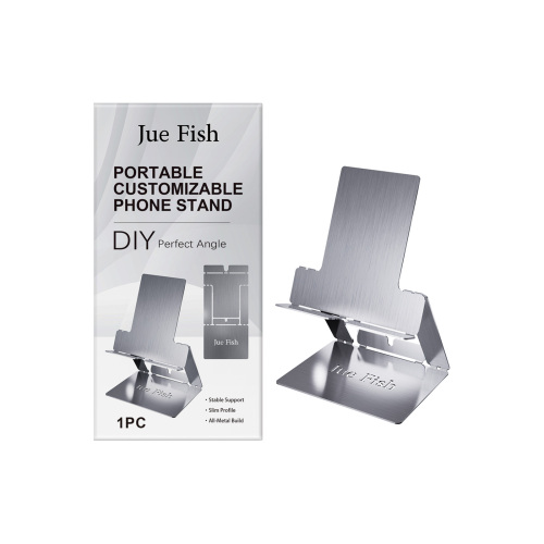 Jue Fish 便携式自定义手机支架 桌面可调节便携轻巧办公手机支架