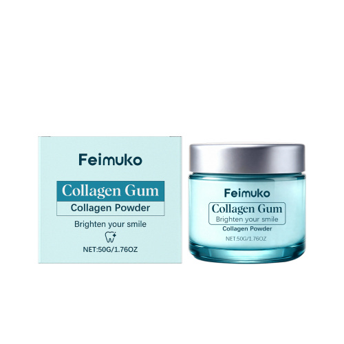 Feimuko 胶原蛋白牙粉 深层清洁清新口气泡沫丰富日常牙齿清洁粉