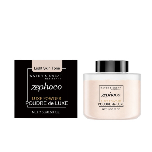 zephoco 浅肤色哑光定妆散粉 轻盈自然服帖不易脱妆日常通勤定妆