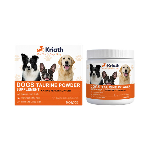 Kriath 犬用牛磺酸粉补充剂 狗狗日常状态营养补充剂各年龄段适用
