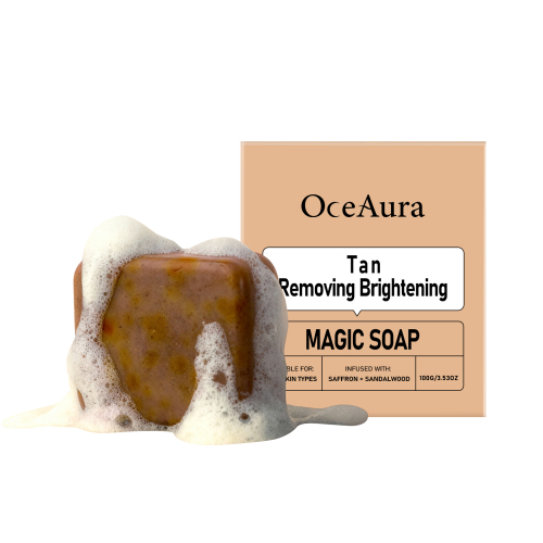 OceAura 藏红花沐浴皂 清爽保湿绵密泡沫温和舒适身体肌肤清洁皂