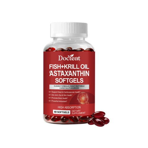 Docteat 虾青素鱼油 温和成分日常助力护理身体舒适膳食补充胶囊