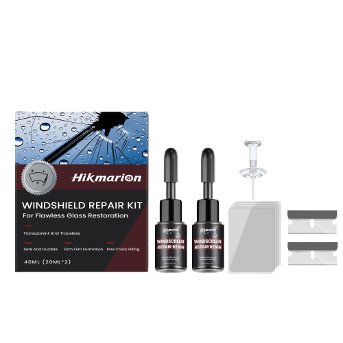 Hikmarion 汽车挡风玻璃护理套装 日常修补翻新养护车窗玻璃裂痕