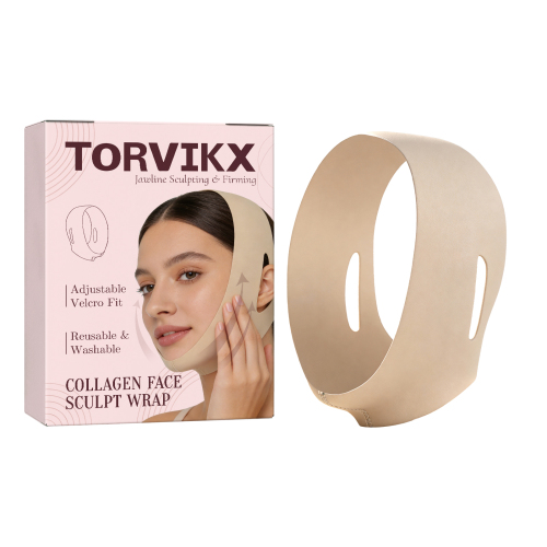 TORVIKX 面部护理贴 贴和面部轮廓舒适透气亲肤下颚线日常护理