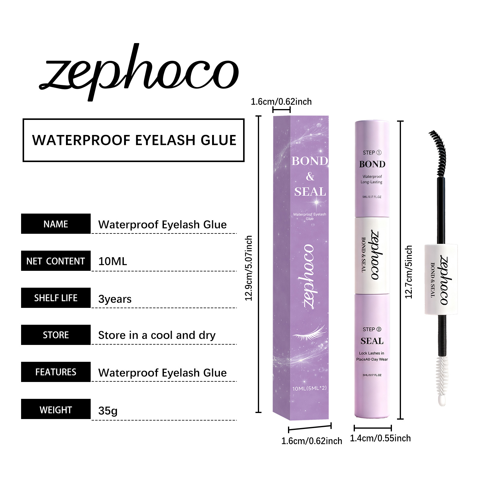 Waterproof Long Lasting Eyelash Glue For Natural Makeup Look_voghion.com