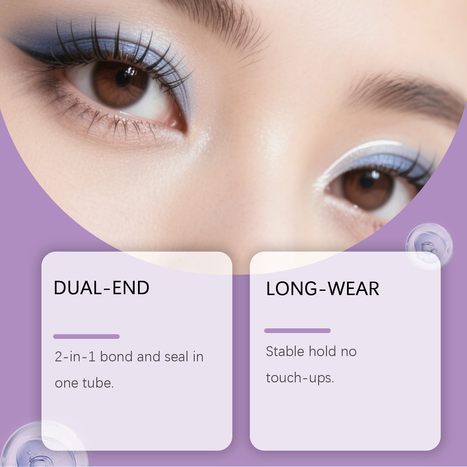 Waterproof Long Lasting Eyelash Glue For Natural Makeup Look_voghion.com