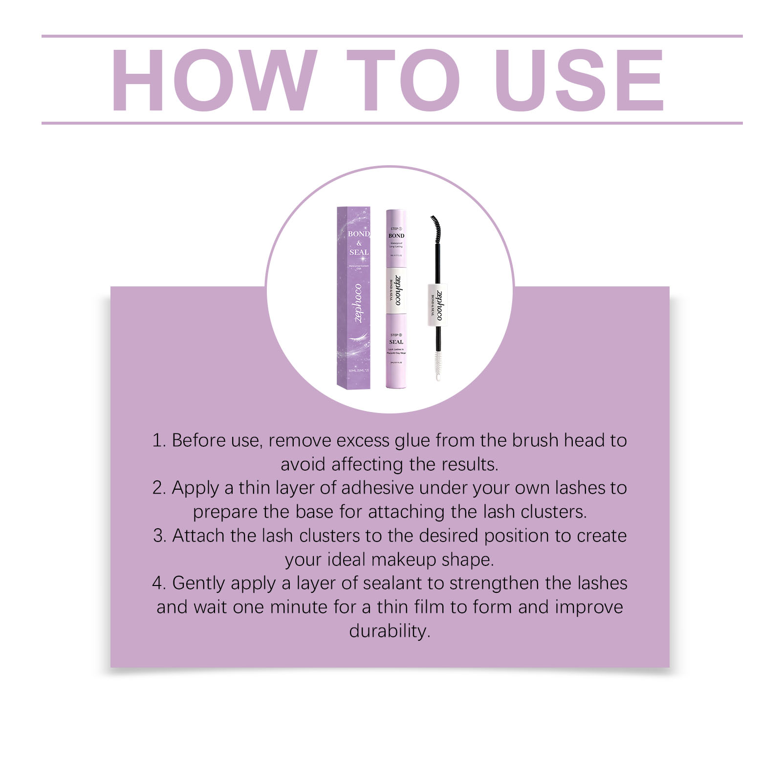 Waterproof Long Lasting Eyelash Glue For Natural Makeup Look_voghion.com