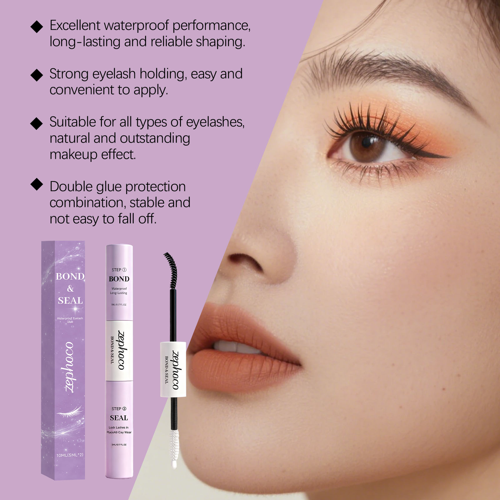 Waterproof Long Lasting Eyelash Glue For Natural Makeup Look_voghion.com