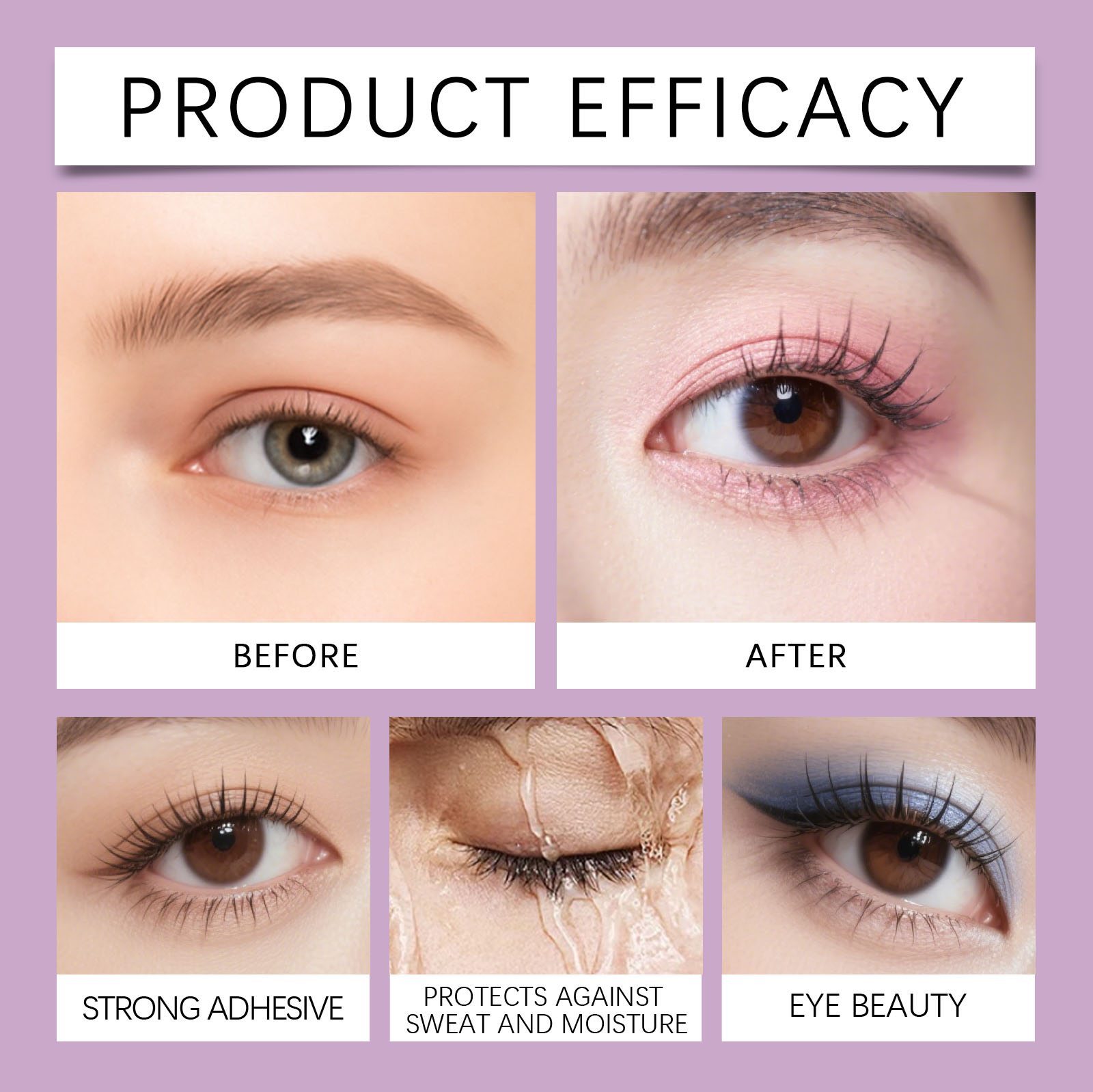 Waterproof Long Lasting Eyelash Glue For Natural Makeup Look_voghion.com