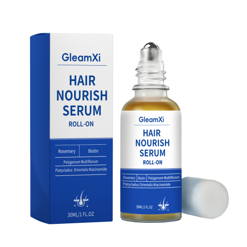 GleamXi 头发滚珠精华液 头皮按摩护理温和滋润柔顺头发护理精华