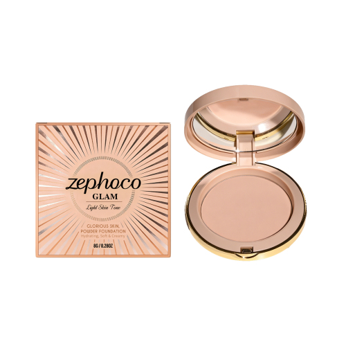 zephoco 浅肤色轻盈哑光粉饼 哑光雾面轻薄细腻妆感自然服帖粉饼