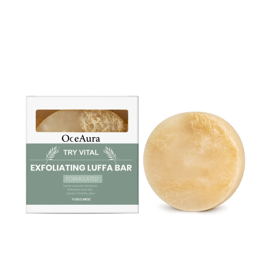 OceAura 丝瓜络清洁皂 日常温和滋润清洁身体肌肤柔嫩光滑皮肤