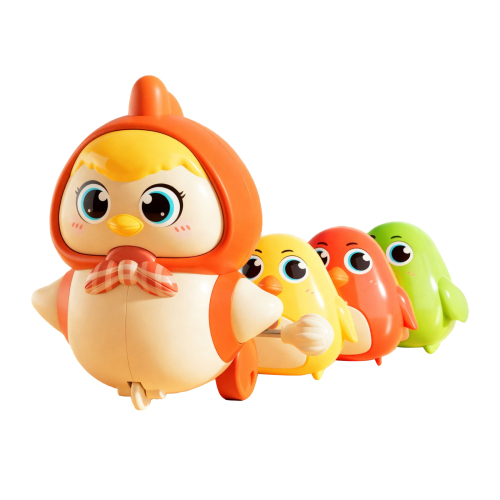 Dowmoo 护崽鸡妈妈发条摇摆玩具 幼儿早教益智趣味解闷玩偶耐用