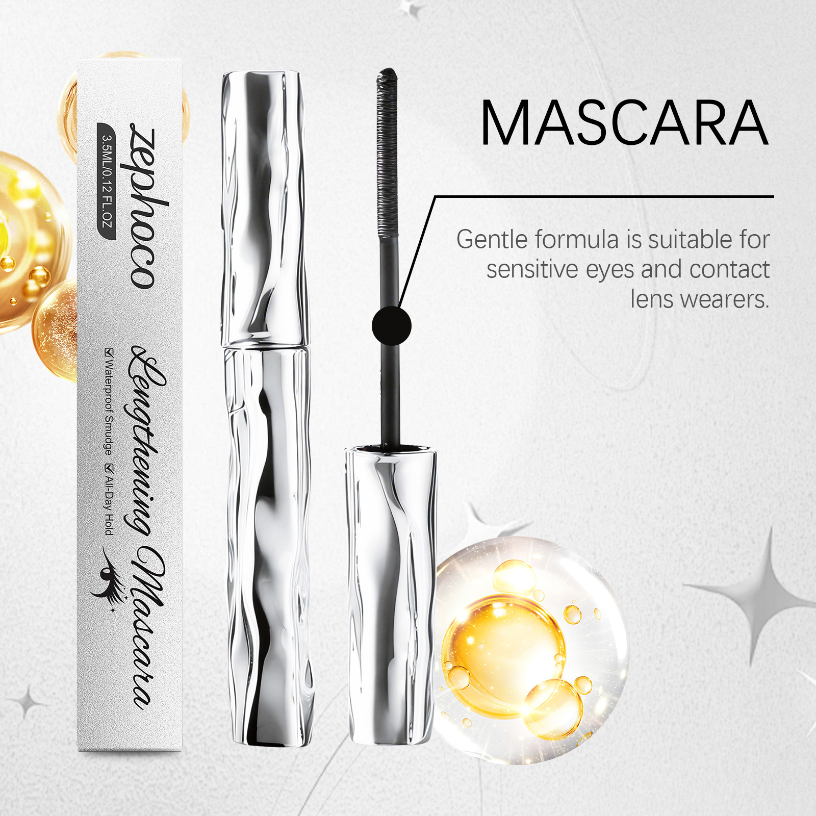 Zephoco Mascara For Daily Makeup Natural Curled And Defined Lashes_voghion.com