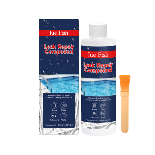 Jue-Fish 防漏水修补胶（透明色） 家庭防水防潮涂料室内外通用封堵漏水耐用