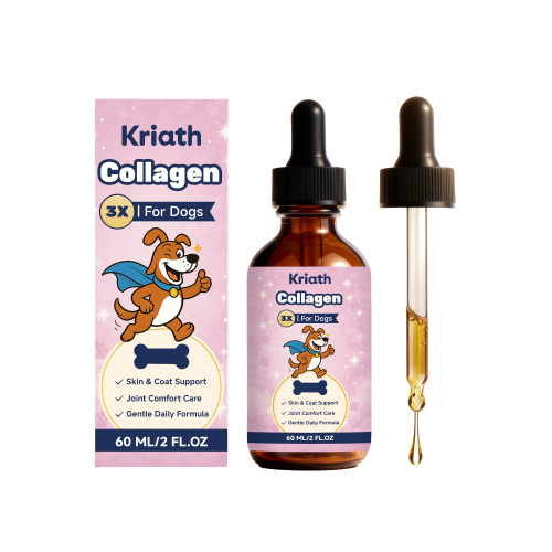 Kriath 宠物狗用胶原蛋白滴剂 日常喂养呵护狗狗身体温和养护舒适