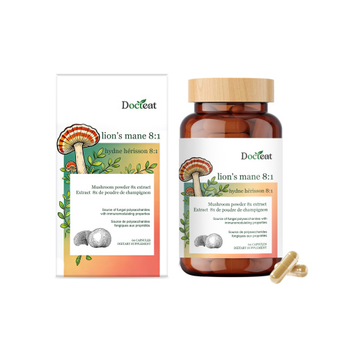 Docteat 猴头菇健康支持胶囊 温和配方日常食用成人便捷口服胶囊