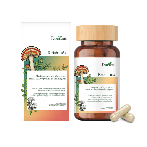 Docteat 灵芝虫草能量支持胶囊 草本成分舒适呵护身体日常补充胶囊