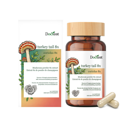 Docteat 菌菇免疫支持胶囊 温和配方呵护身体舒适营养补充胶囊