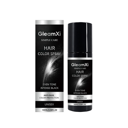 GleamXi 黑色美发喷雾 温和配方自然显色顺滑均匀发丝增亮美发