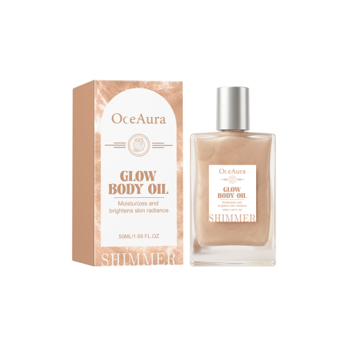 OceAura 丝滑闪光身体油 温和轻盈肌肤锁住水分光泽身体按摩油