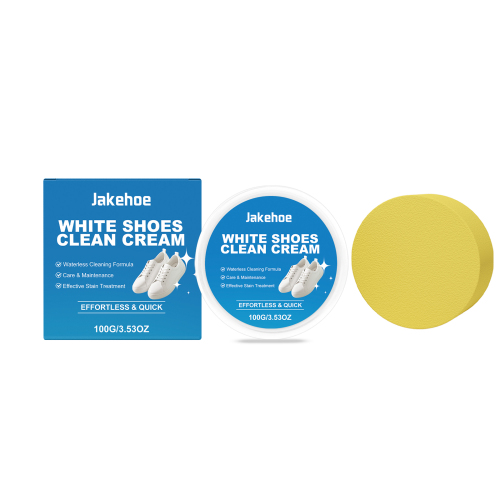 Jakehoe 白色鞋履清洁膏 温和清洁免冲洗去污洁净亮泽小白鞋清洁