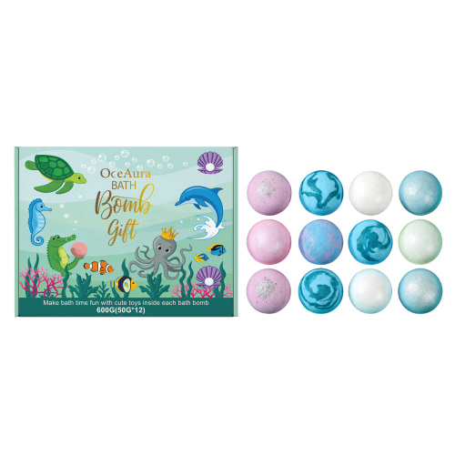 OceAura 海洋多彩沐浴球套装 多色混搭柔软亲肤起泡家用洗澡用品