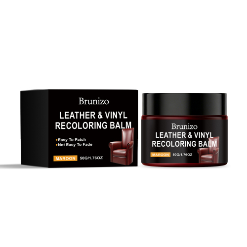 Brunizo 皮革重染膏 （酒红色）翻新养护光泽皮革家具适用日常保养