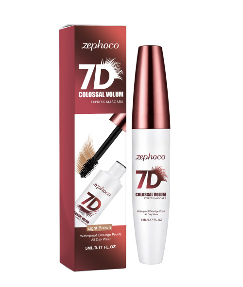 zephoco 立体浓密防水睫毛膏（浅棕色）自然卷翘不易晕染持妆睫毛膏