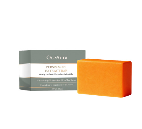 OceAura 柿子清透洁肤皂 清爽舒适清洁身体肌肤温和清新留香皂