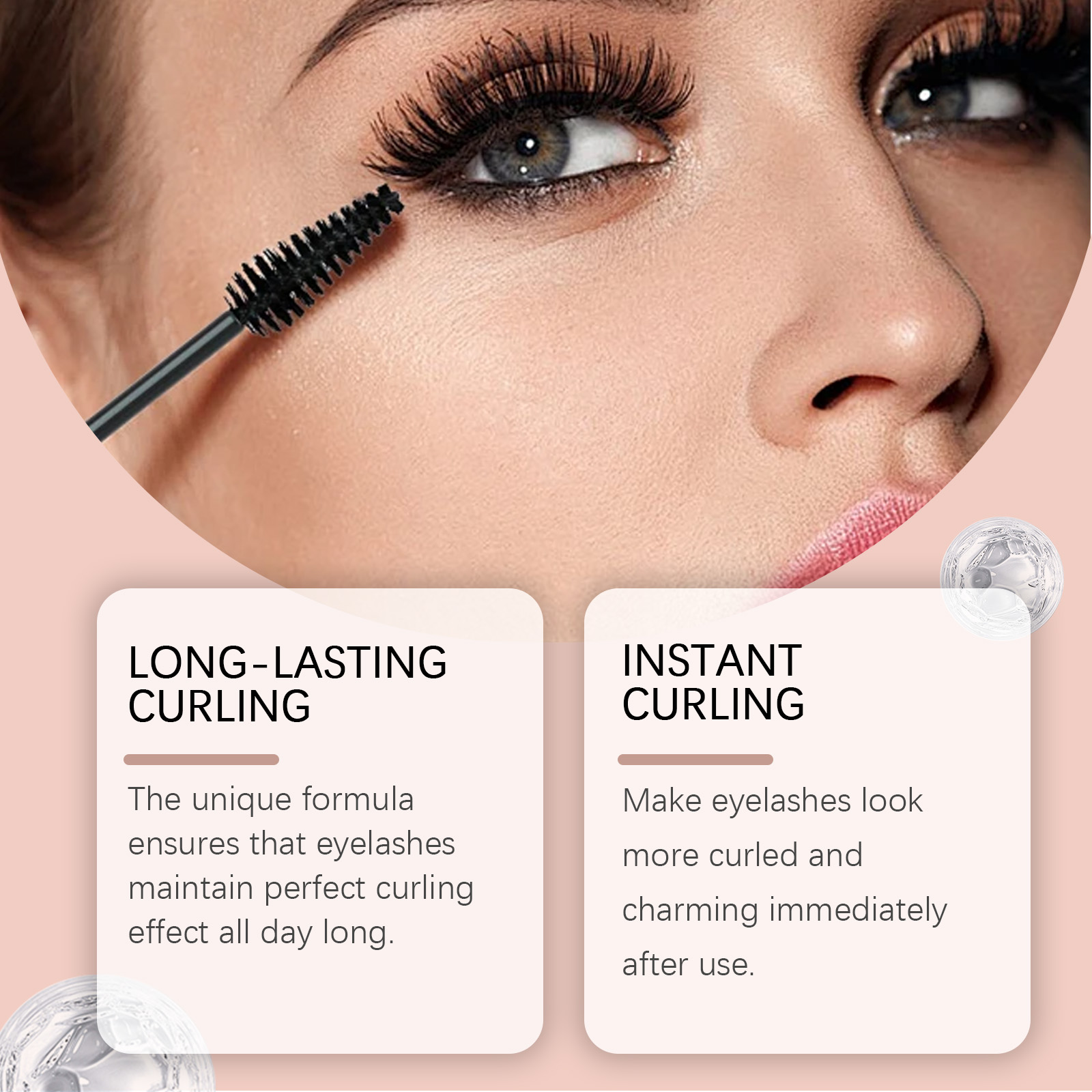 Amz Curly 3d Eyelash Mascara Black Natural Makeup Long Lasting_voghion.com