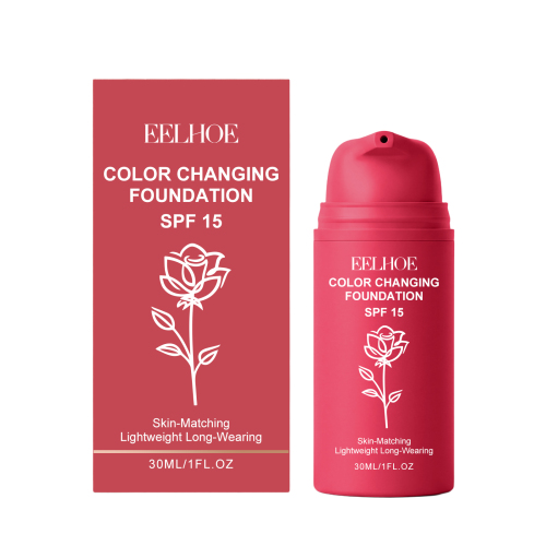 EELHOE 温感调色粉底液（自然色）质地细腻贴合肌肤顺滑轻盈