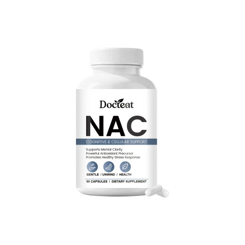 Docteat NAC健康护理胶囊 温和配方能量支持促进每日活力放松舒适