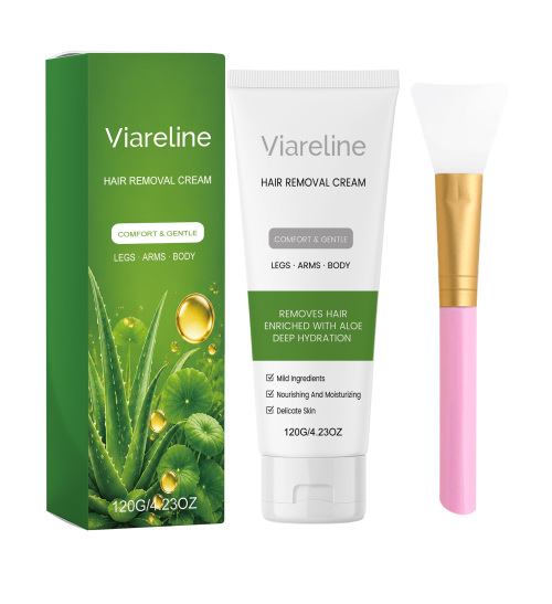 Viareline 身体脱毛膏 温和成分呵护光滑身体肌肤清洁舒适细腻脱毛