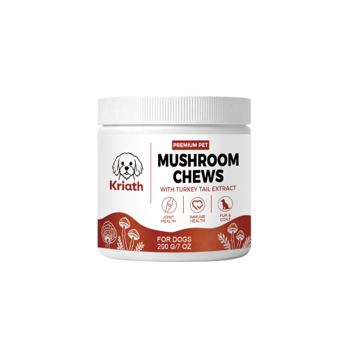 Kriath 犬用蘑菇咀嚼片 狗狗专用膳食营养片日常喂食补充营养用品