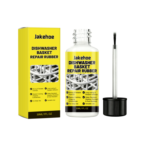 Jakehoe 洗碗机篮修补橡胶（白色）家居洗碗机篮便捷牢固修补胶