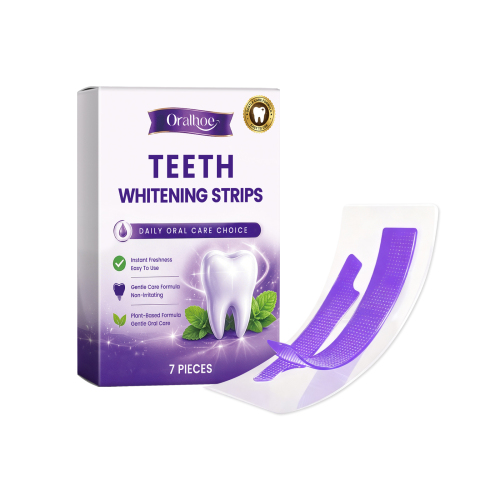 Oralhoe 紫色牙齿护理贴 温和洁净亮泽牙齿清新口腔日常护理贴