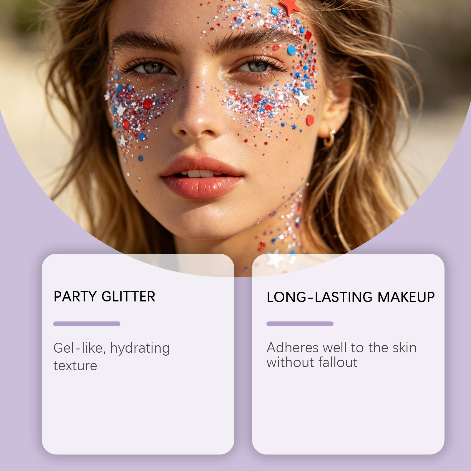 Zephoco Colorful Gel Glitter Paste For Festival Makeup_voghion.com