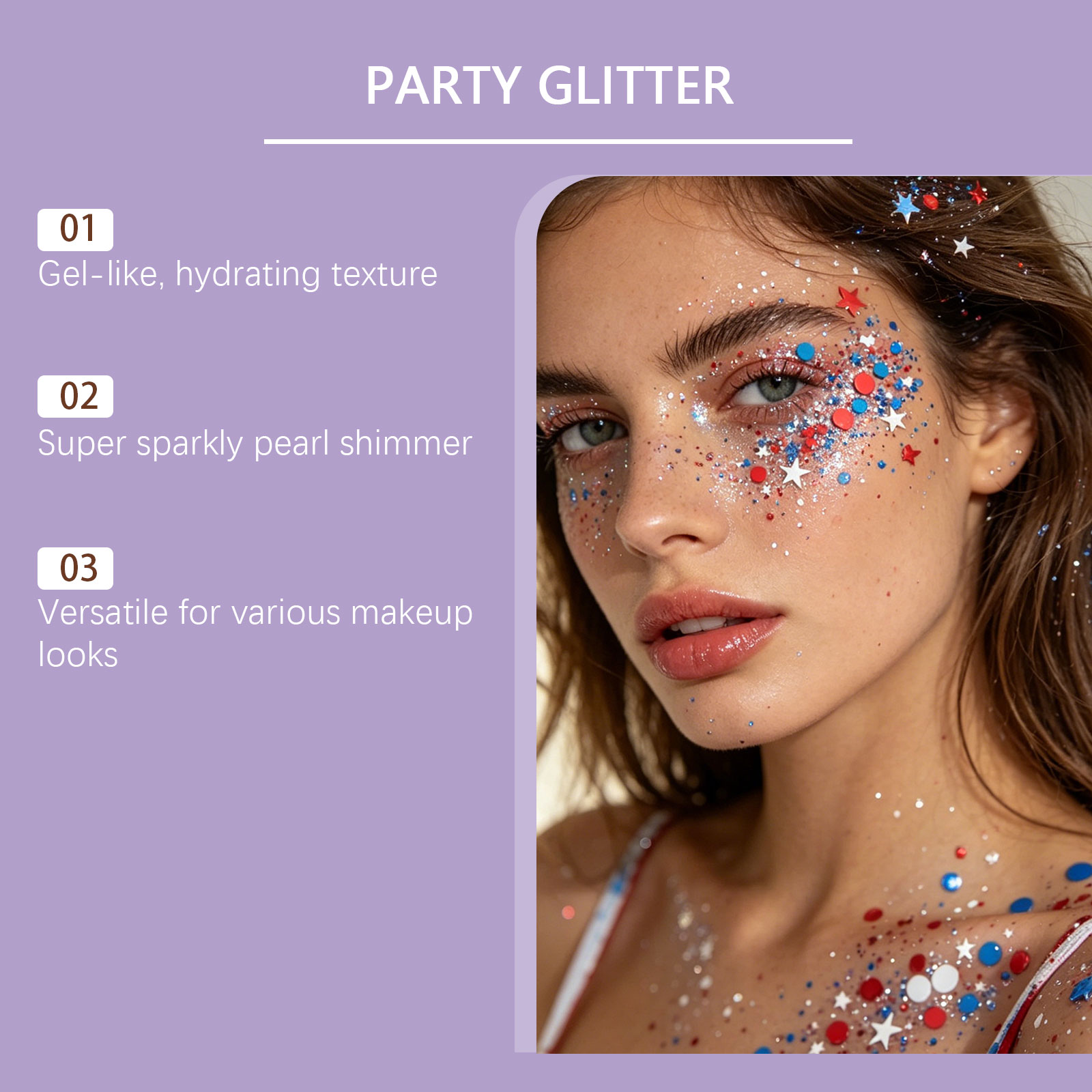 Zephoco Colorful Gel Glitter Paste For Festival Makeup_voghion.com
