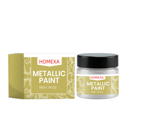HOMEXA 银色油漆 高光泽金属质感室内外旧物翻新手工DIY装饰上色漆