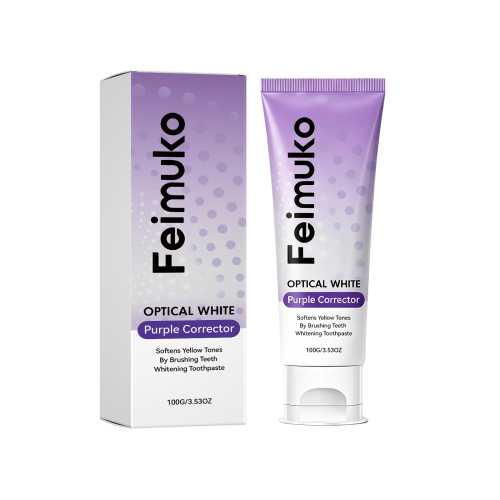 Feimuko 紫色牙膏 薄荷清新泡沫丰富温和清洁易冲洗口气清新牙膏