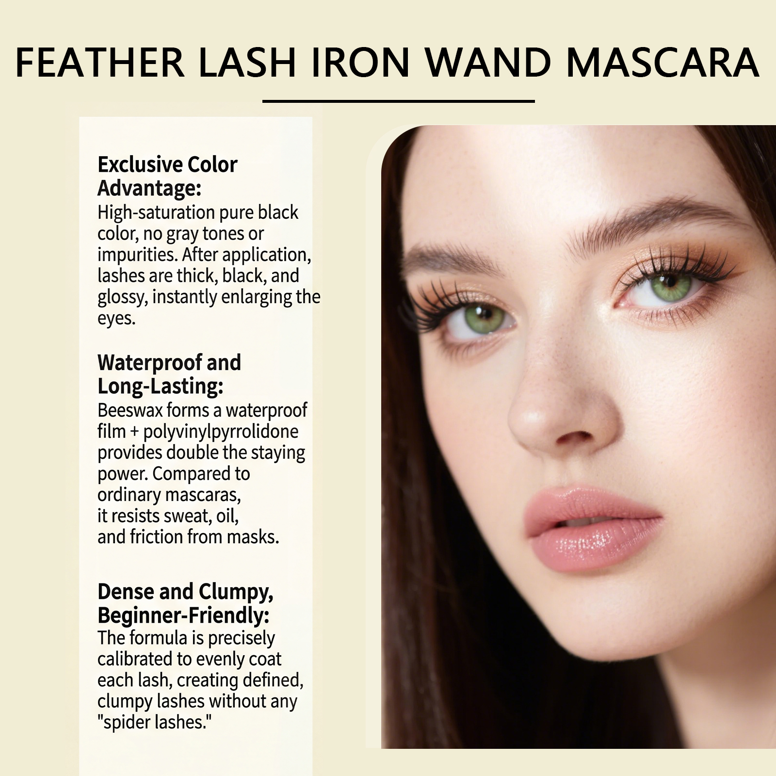 Mascara nero incurvante lunga durata per ciglia naturali_voghion.com