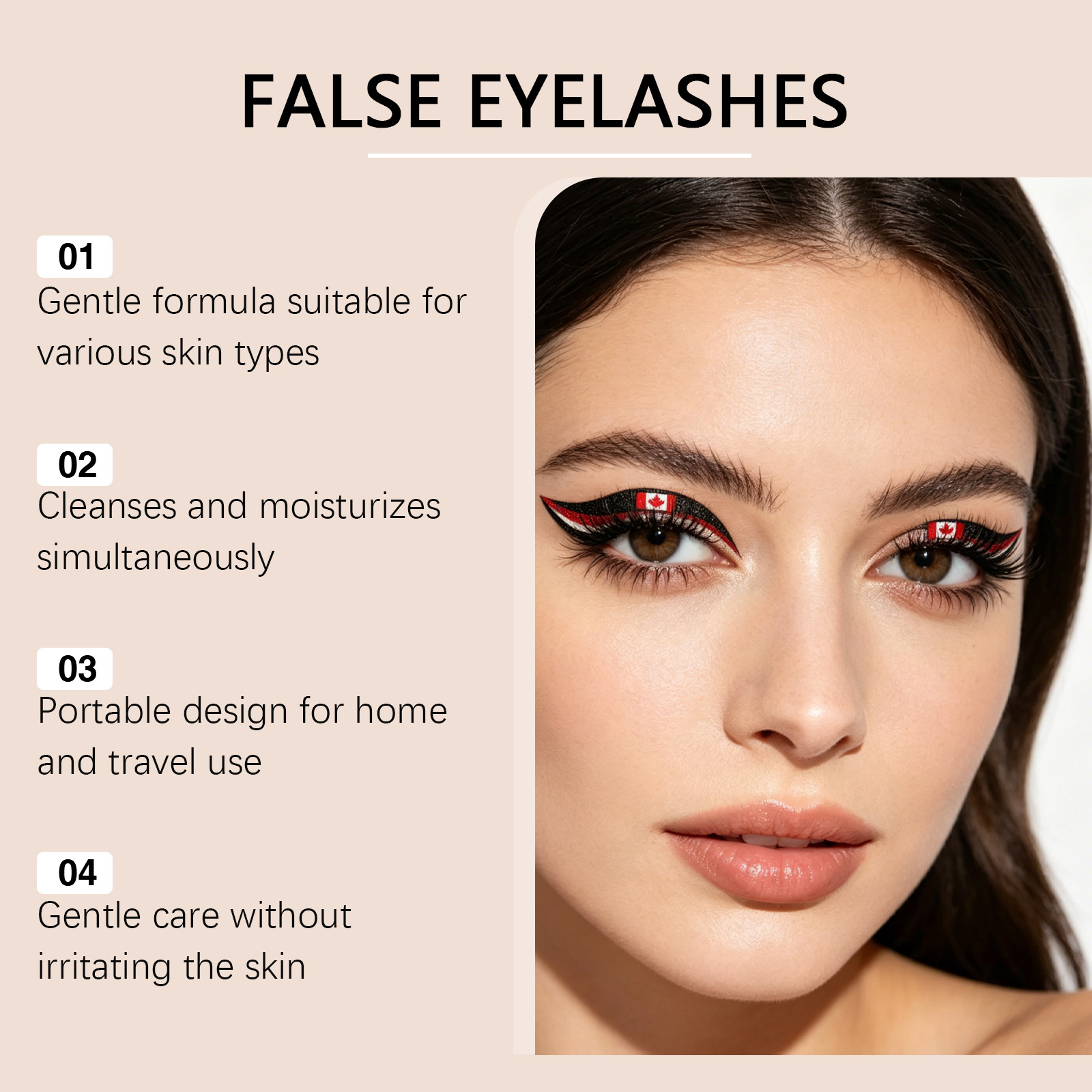 Mexican Flag False Eyelashes 3d Natural Look Lightweight Comfortable_voghion.com