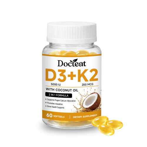 DOCTEAT D3K2骨骼健康胶囊 骨骼强度钙平衡维生素协同骨密度胶囊