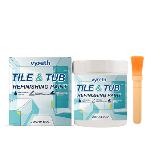 vyreth 瓷砖及浴缸翻新漆 家用瓷砖浴缸外观遮盖修补便捷速干牢固