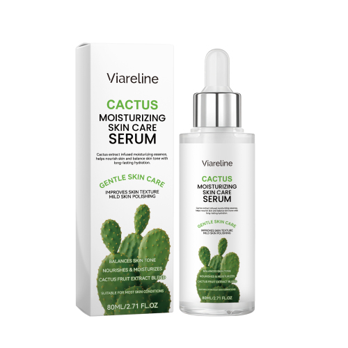 Viareline 仙人掌润肤精华液 植物提取水润质地清爽不黏腻易吸收